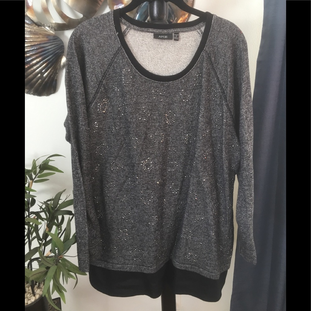 Apt. 9 Black Sweatshirt